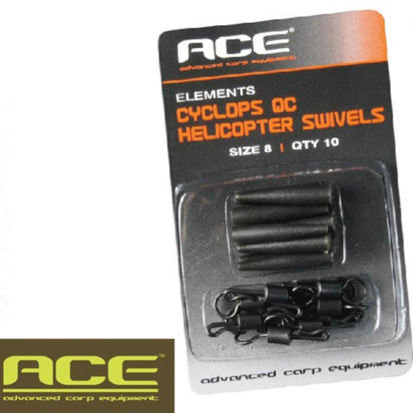ACE CYCLOPS QC HELICOPTER SWIVELS SIZE 8 10 UNI