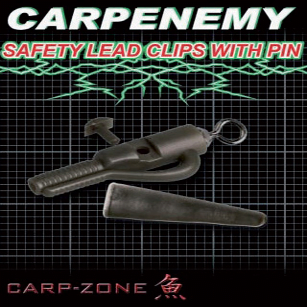 CARP-ZONE-SAFETY-LEAD-CLIP Carp Zone Safety Lead Clip With Pin
