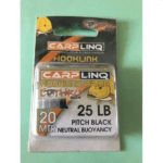 Carplinq Hooklink Braid Neutral Buoyancy Pitch Black 25Lb 20Mt