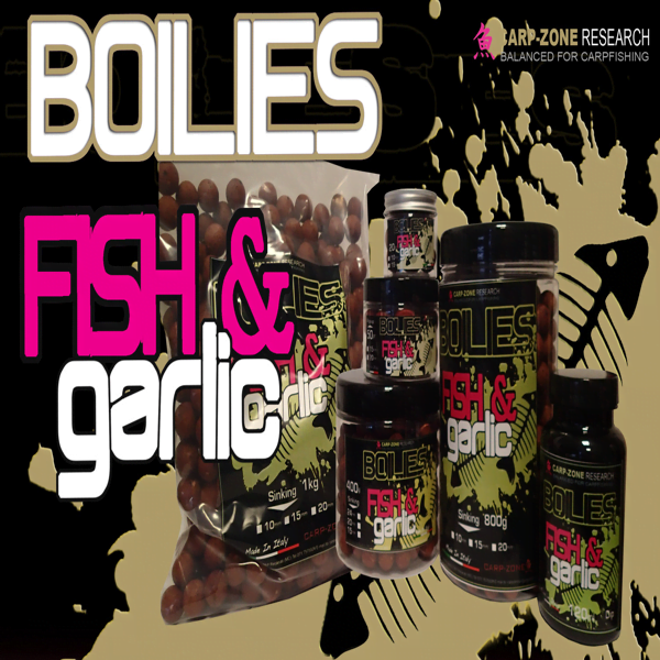 CARPZONE-BOILIE-FISH-GARLIC Carp Zone Boilies Fish-Garlic 20mm 1kg