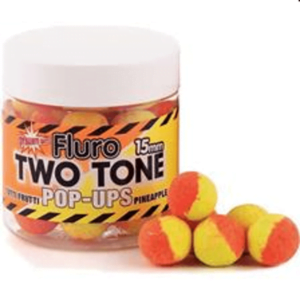 DYNAMITE BAITS POP-UP FLURO TWO TONE TUTTI FUTTI & PINEAPPLE 15MM