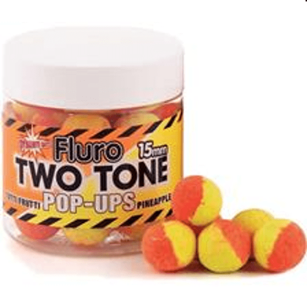 DYNAMITE BAITS POP-UP FLURO TWO TONE TUTTI FUTTI & PINEAPPLE 15MM