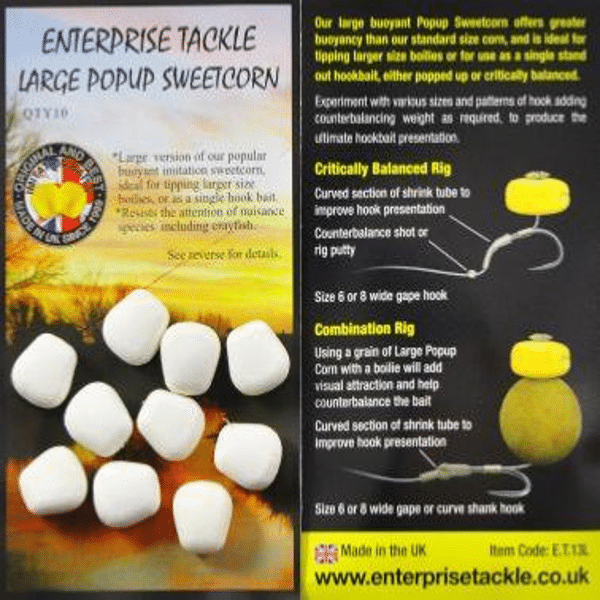 ENTERPRISE-MAIZ-BLANCO-LARGE Enterprise Tackle Imitación Maiz Blanco Large