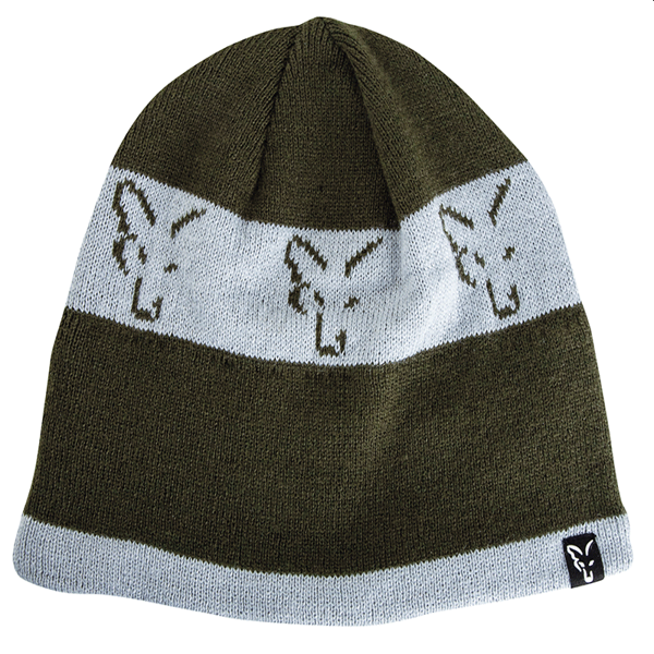 FOX-COLLECTION-BEANIE-GREEN-SILVER-1