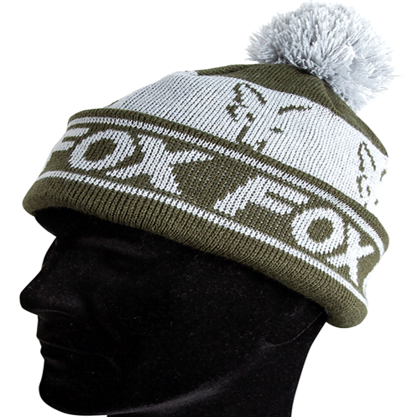FOX COLLECTION FLEECE LINED BOBBLE GREEN-SILVER