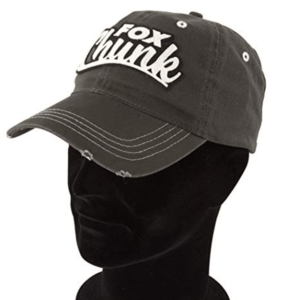 FOX KHAKI TWILL DISTRESSED BASEBALL CAP