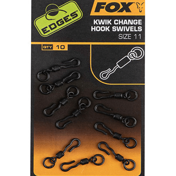 fox kwik change hook swivels nº 11
