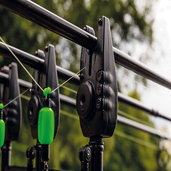 alarmas Fox Mini Micron X en una caña de pescar