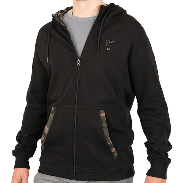 Fox Lightweight Zipped Hoody Black/Camo