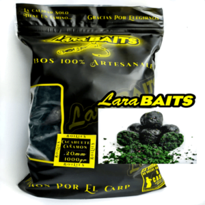 Lara Baits Boilies Cacahuete-Cañamón 20mm 1kg