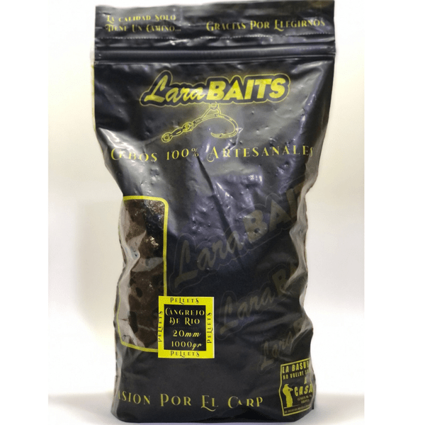 Lara Baits Pellet Con Líquido Atrayente Spirulina 1kg 20mm