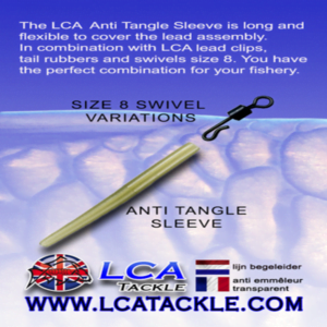 LCA Tackle anti tangle sleeve green