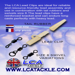 LCA Tackle Tail Rubber Green Traslúcido