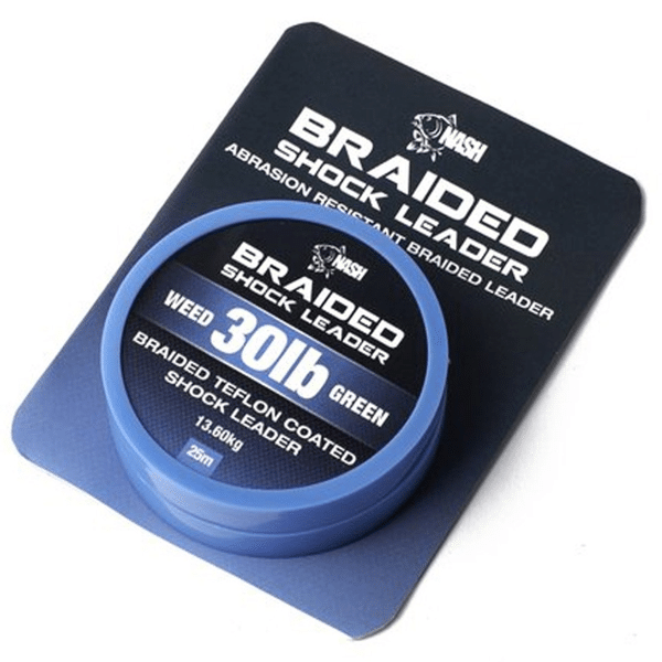 Nash Braided Shock Leader 30lb Weed 25m
