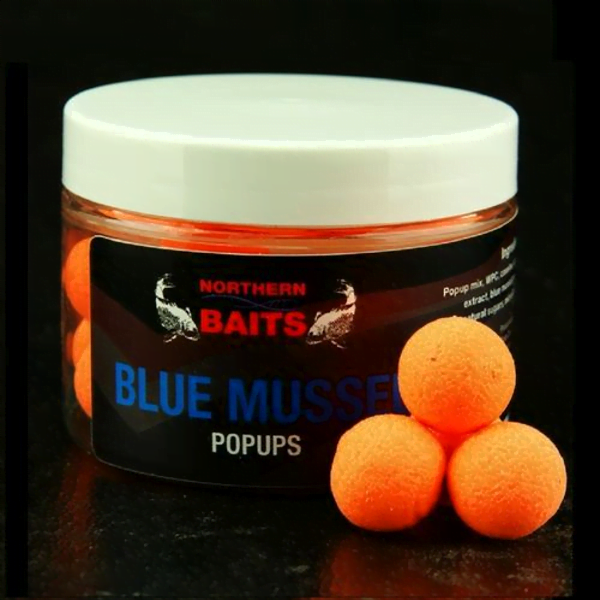 Northern Baits Blue Mussel Pop Ups Orange