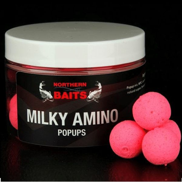 Northern Baits Boilies Milky Amino Pop ups Rosa