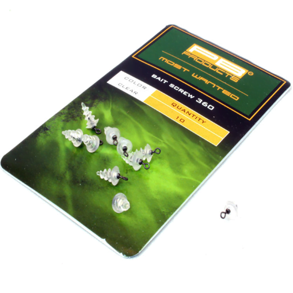 PB BAIT SCREW 360 TRANSPARENTE 10 UNI