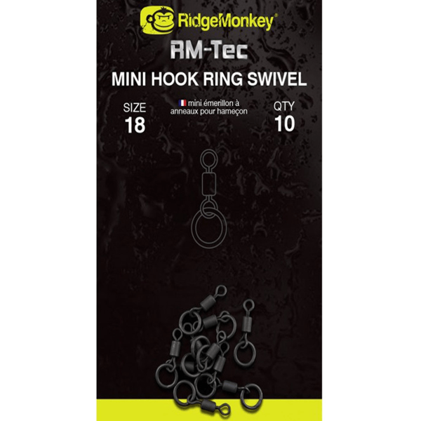 RIDGEMONKEY-MINI-HOOK RidgeMonkey RM-Tec Mini Hook Ring Swivel