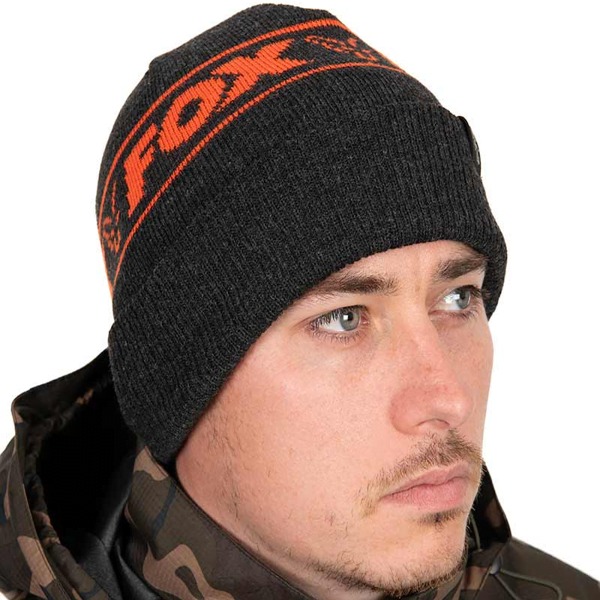 Fox Collection Beanie Orange/Black