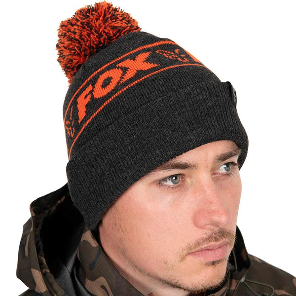 gorro Fox Collection Bobbles Hat Black/Orange