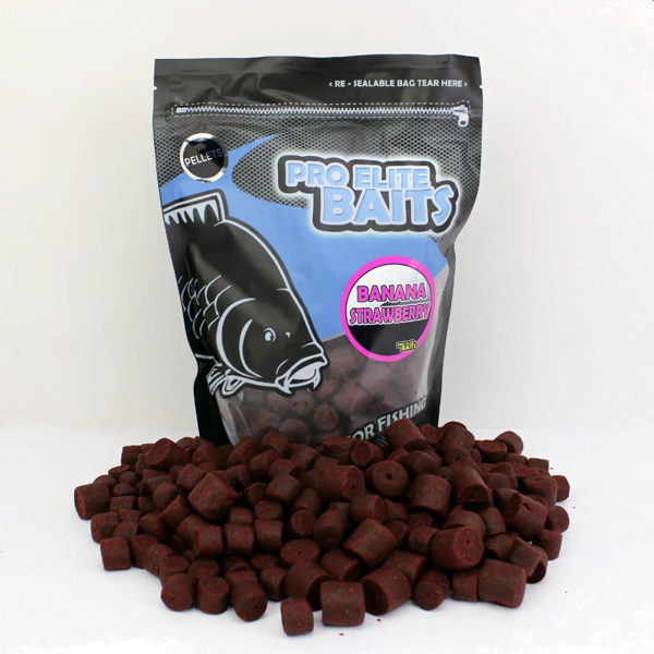Pro Elite Baits Atractor Pellets 14-20mm Banana-Strawberry