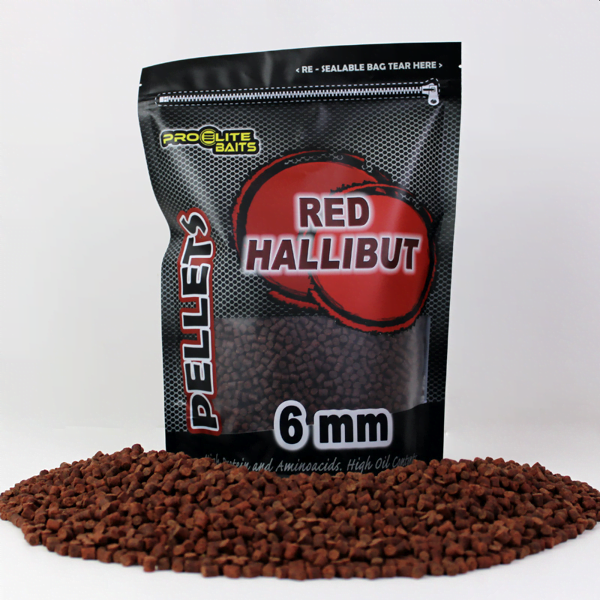PRO ELITE PELLETS RED HALLIBUT 6 Pro Elite Baits Pellets Red Hallibut 6mm