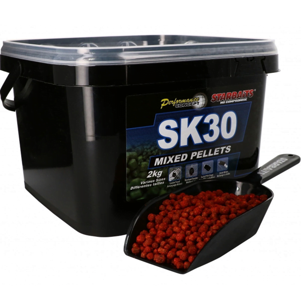 Starbaits Pellets Mixed SK30 2kg + Pala