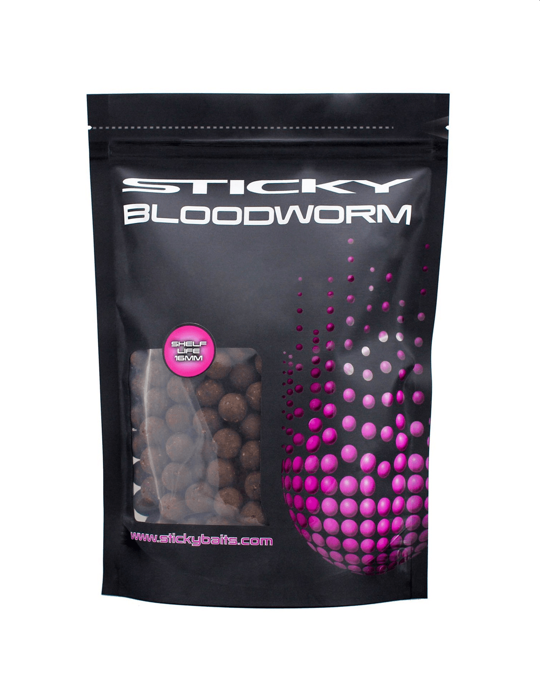 STICKY BLOODWORM BOILIE Sticky Baits Bloodworm Boilies Shelf Life