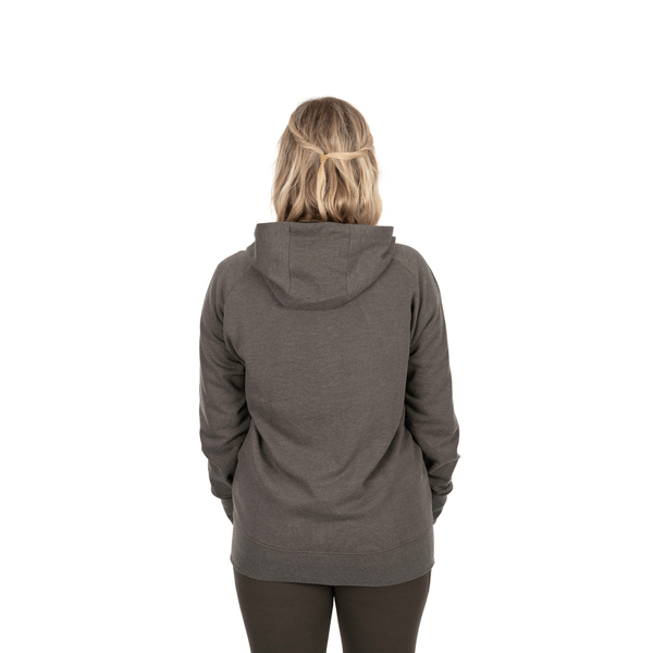 FOX WOMENS ZIPPED HOODY OLIVE MARL MAUVE.3