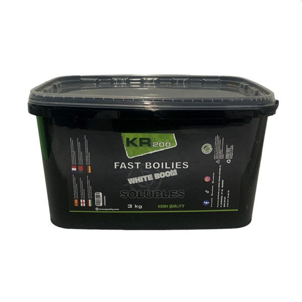 Krom Quality Boilies Solubles White Boom 20mm 3kg