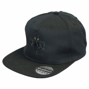 Vass Snapback Fishing Cap Black With Black/grey Camo Peak
