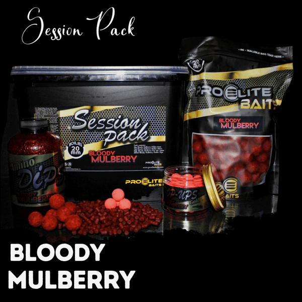 Pro Elite Baits Bloody Mulberry Gold Session Pack