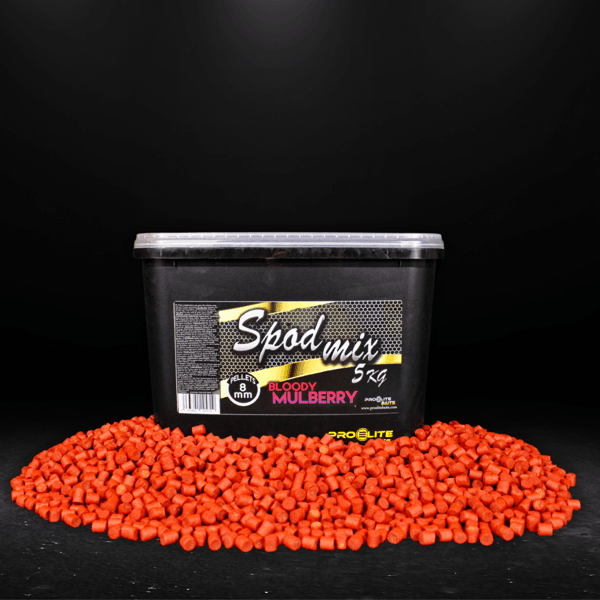 Pro Elite Baits Bloody Mulberry Spod Mix Pellets 5kg