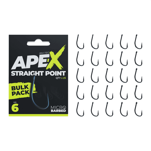RIDGEMONKEY APEX STRAIGHT 25UNI 1 RidgeMonkey Ape-X Straight Point Bulk Pack