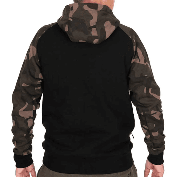 FOX PULLOVER 310 HOODY BLACK CAMO 1 Fox Pullover Premium 310 Hoddy Black/Camo