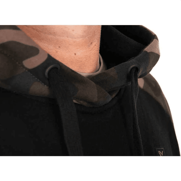 FOX PULLOVER 310 HOODY BLACK CAMO 2 Fox Pullover Premium 310 Hoddy Black/Camo