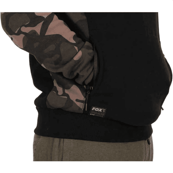 FOX PULLOVER 310 HOODY BLACK CAMO 3 Fox Pullover Premium 310 Hoddy Black/Camo