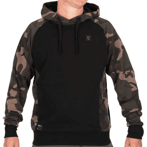FOX PULLOVER 310 HOODY BLACK CAMO Fox Pullover Premium 310 Hoddy Black/Camo