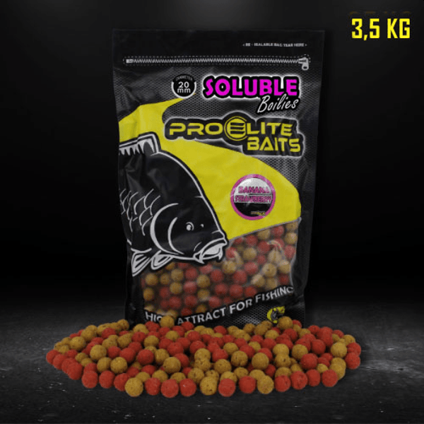 Pro Elite Baits Boilie Soluble Banana-Strawberry 20mm