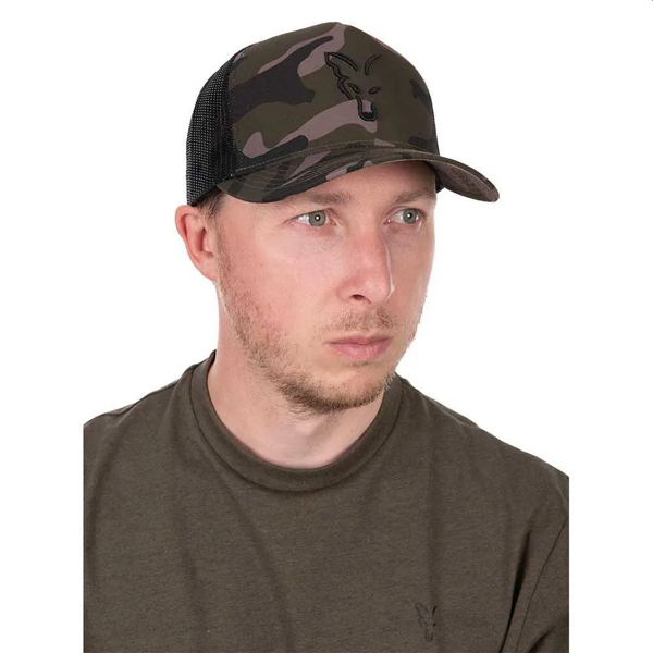 Fox Black Camo Trucker