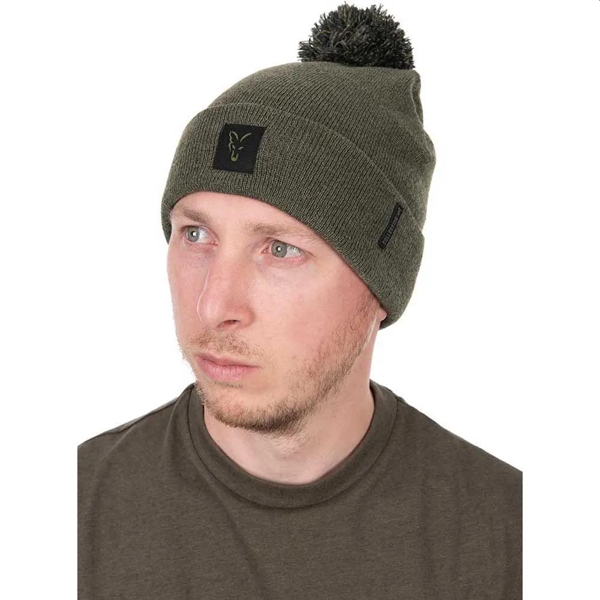 FOX BOBBLE HATS GREEN BLACK 1