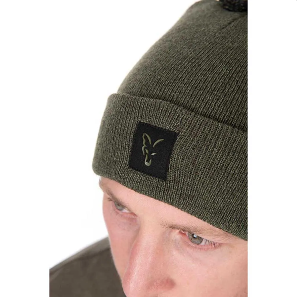 Fox Collection Bobble Hat Green-Black