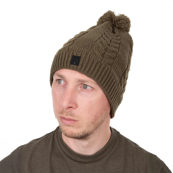 FOX KHAKI KNITTED BOBBLE 1