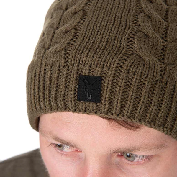 Fox Khaki Knitted Bobble