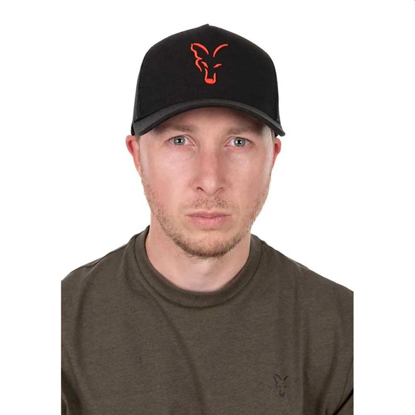 Fox Collection Trucker Caps Black-Orange