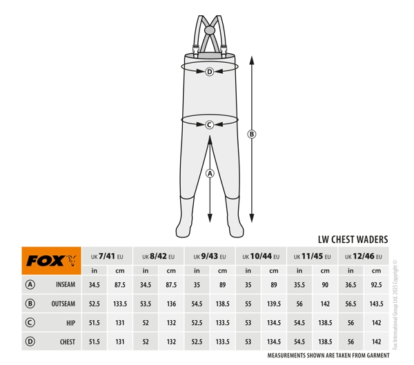 Fox Lightweight Lined Waders Khaki