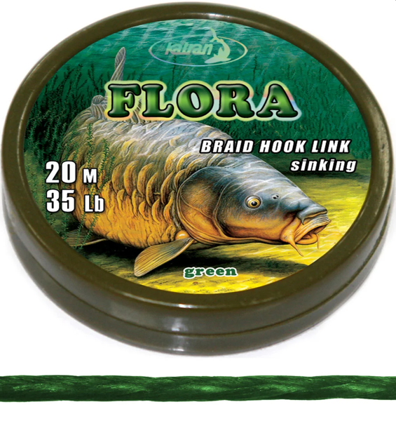 Katran Fishing Line Braided hook links FLORA 25lb 20m