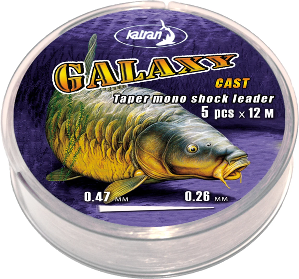 KATRAN GALAXY CAST 1 Katran Fishing Line Taper Mono Shock Leader Galaxy cast