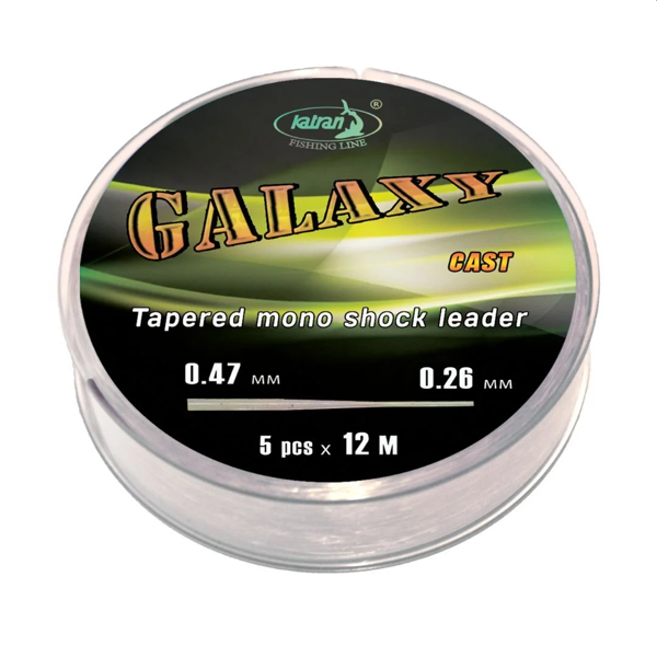 KATRAN GALAXY CAST Katran Fishing Line Taper Mono Shock Leader Galaxy cast