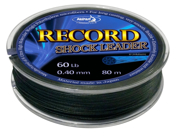 Katran Fishing Line Shock leaders braided RECORD 60lb 80m